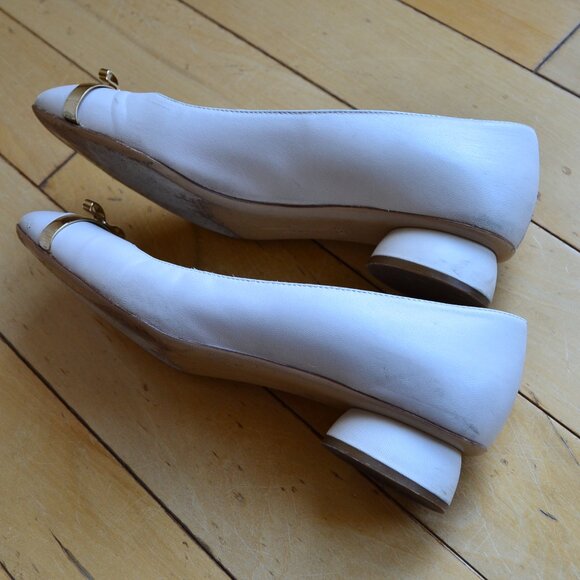 Salvatore Ferragamo Leather Heels Size Women 8.5 - Picture 7 of 15